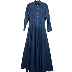 CHOON Vintage Blue denim Maxi Dress 12